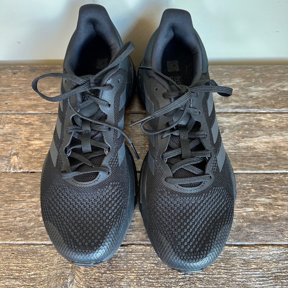 Adidas SolarGlide Glide Boost Running Shoes Men's Black Athletic Sneakers Size 8 - Picture 2 of 10